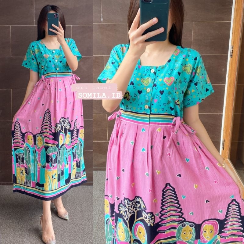 GROSIR DASTER SOMILA.ID TERBARU BUSUI CHIBI SERUT LENGAN PENDEK BATIK BU TEJO TURIS