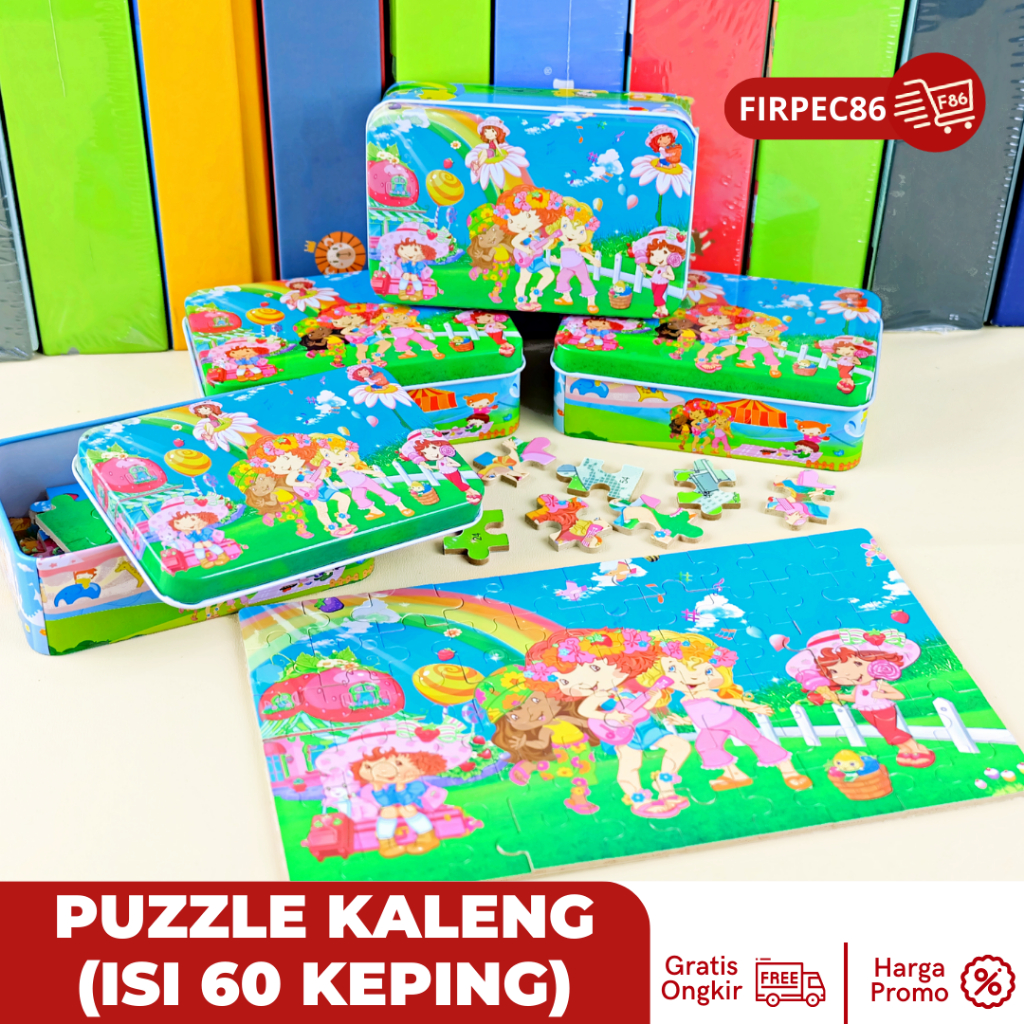 PUZZLE KAYU KALENG / JIGSAW PUZZLE / WOODEN PUZZLE 60 PCS LUCU