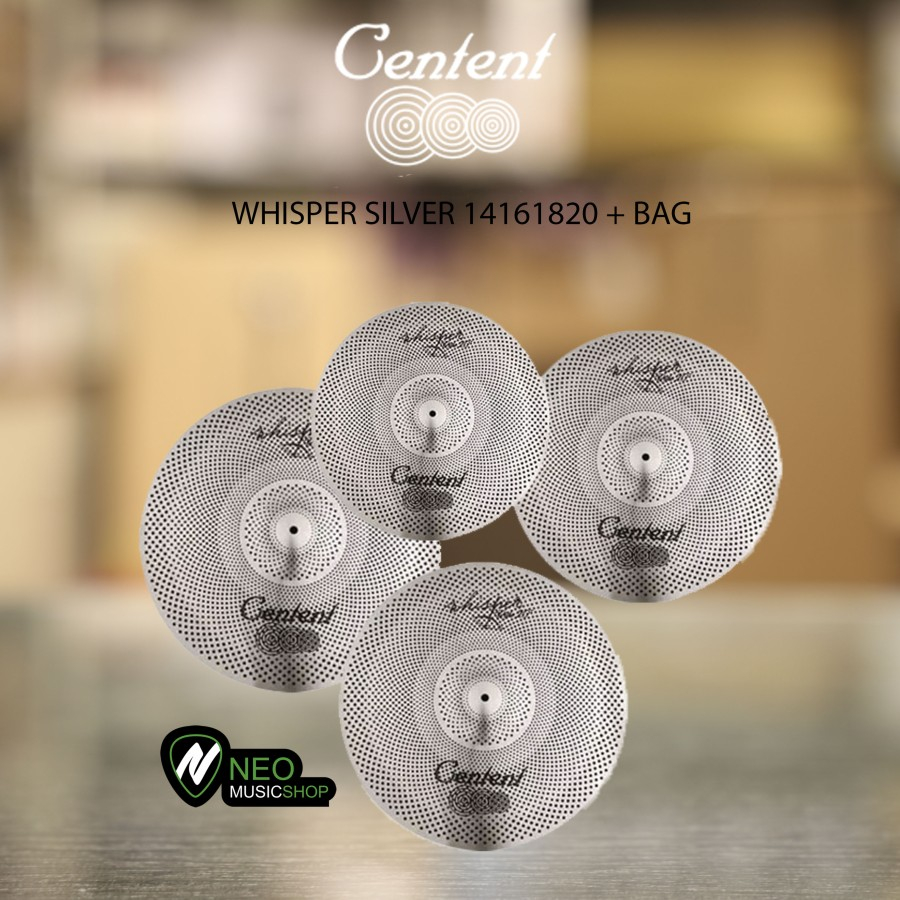 Centent Cymbal set Whisper Silver 14161820 + Bag