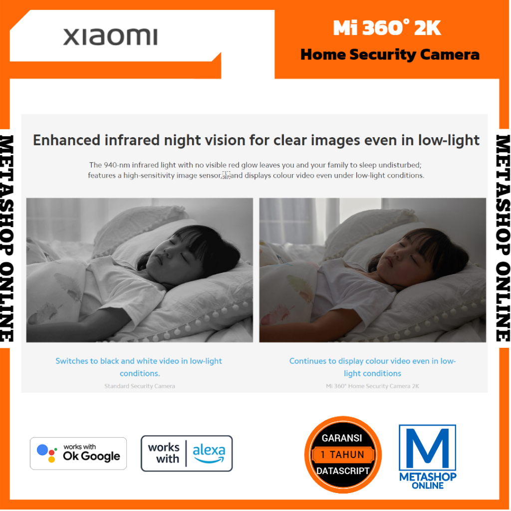 Xiaomi Mi Home Security Camera 360 IP Cam CCTV Kamera