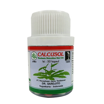 Calcusol 50's Kapsul Dr. Sardjito - Obat Peluruh Batu Ginjal / Obat Kencing Batu / Obat Batu Empedu 