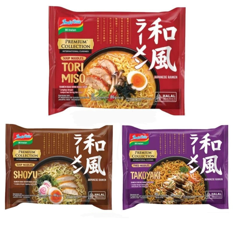 BARU Indomie Japanese Ramen Mie Instan Rasa Ramen 86Gr HALAL 1pcs