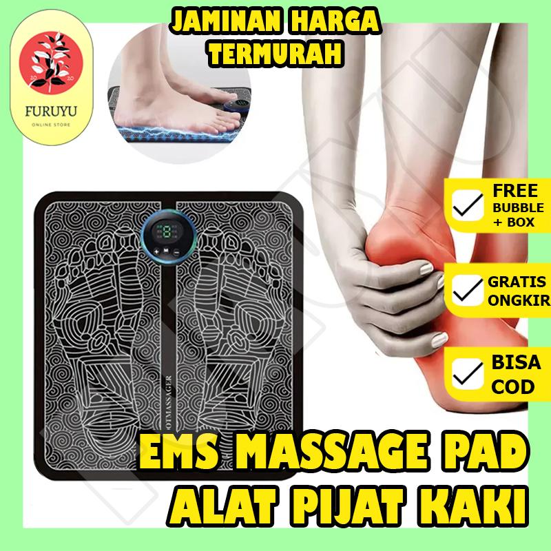 Ems Foot Massager Massage Pad Mat Alat Alas Mesin Pijat Pijet Pijit Pemijat Pemijit Terapi Refleksi Akupuntur Kesehatan Kaki Listrik Elektrik Electric Advance Meningkatkan Sirkulasi Darah Meredakan Rasa Lelah Pegal 8 Mode 19 Gigi Original Japan