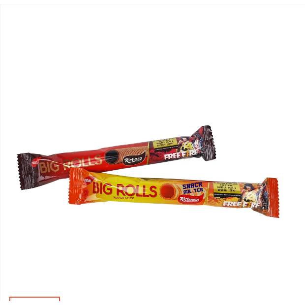 

Nabati Big Rolls Wafer Roll Cokelat - Netto 18 gr