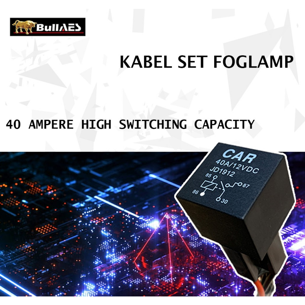 Kabel Set Foglamp Mobil Premium 12V Merk AES