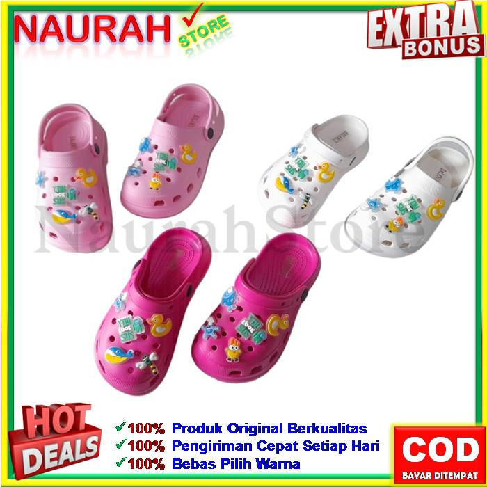 Sandal Anak Balance D55 Sendal Fuji Viral Baim Bebek Ikan Bintang Laut Paus 100% Original Kualitas Import Jelly Rubber Anti Slip Nyaman Empuk Lucu