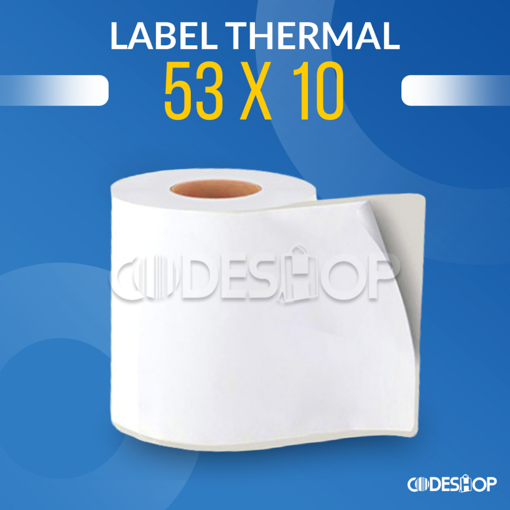 Label Thermal 53x10 m Stiker Printer Barcode ZEBRA ZENPERT SATO TSC