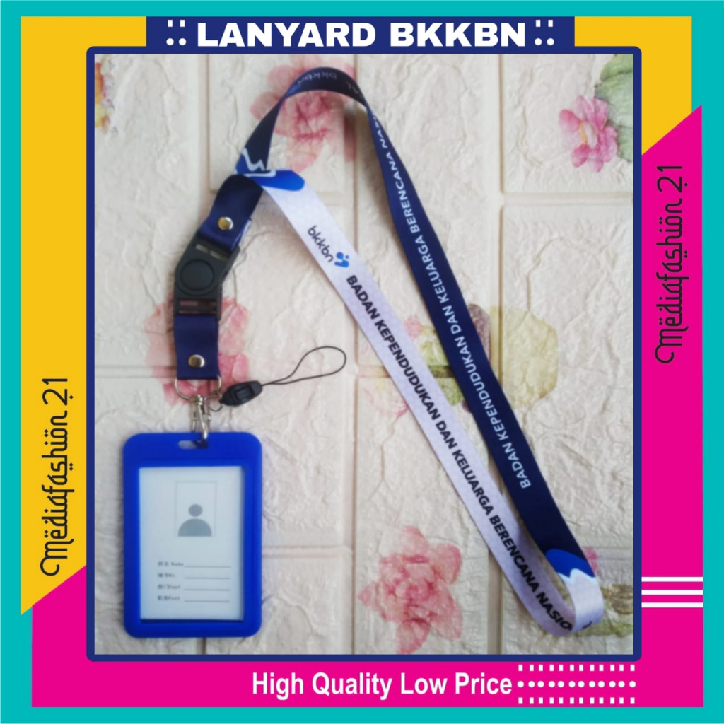 

Lanyard Tali Gantungan Id Card Bkkbn Free Strap Gantungan Hp/Flashdisk