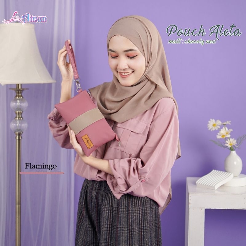 ALETA POUCH BY AINUN DOMPET WANITA MURAH BAHAN CHOCOLY