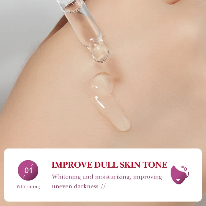 SADOER Nicotinamide Dark Spots Removal Whitening Serum Brighten Freckle Removal Essence 30ml