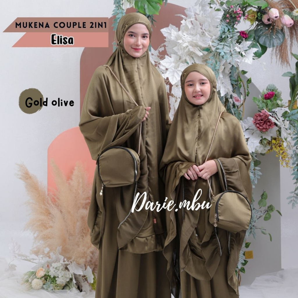 Mukena Couple Ibu Dan Anak Mewah Silk Premium 2in1 Cardenza Elisa Series DARIE.MBU