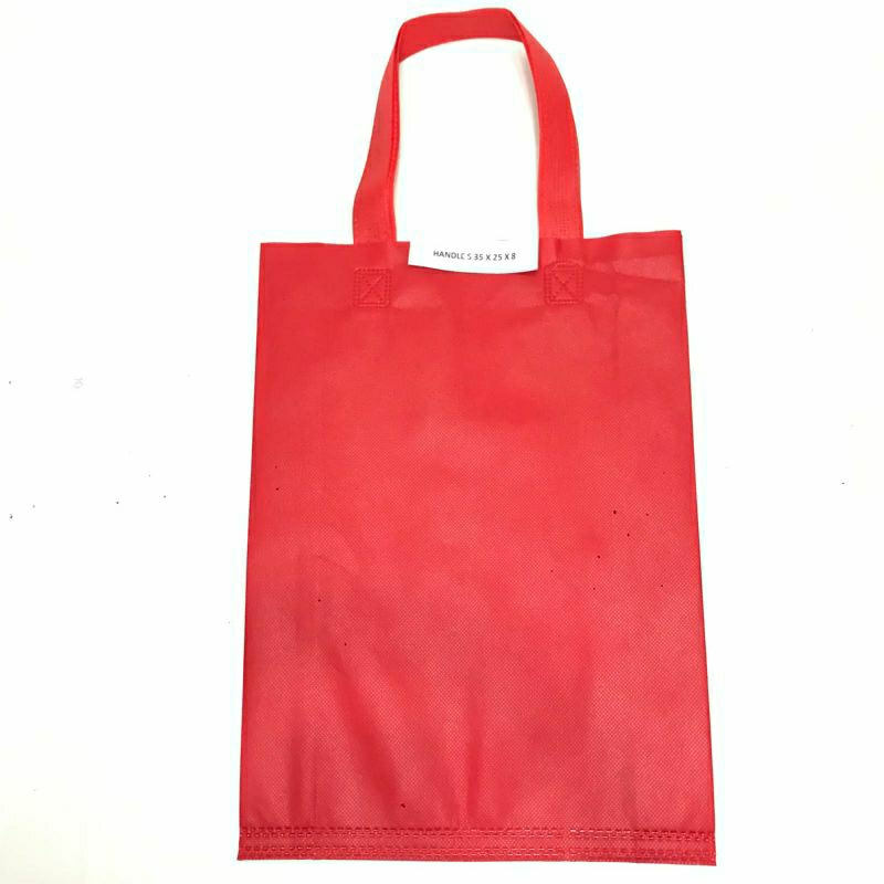 Tas Souvenir Bahan Spunbond Handle Ukuran M 40x30x8 // Tas Belanja Goodie Bag Tas Hajatan Totebag Spunbond