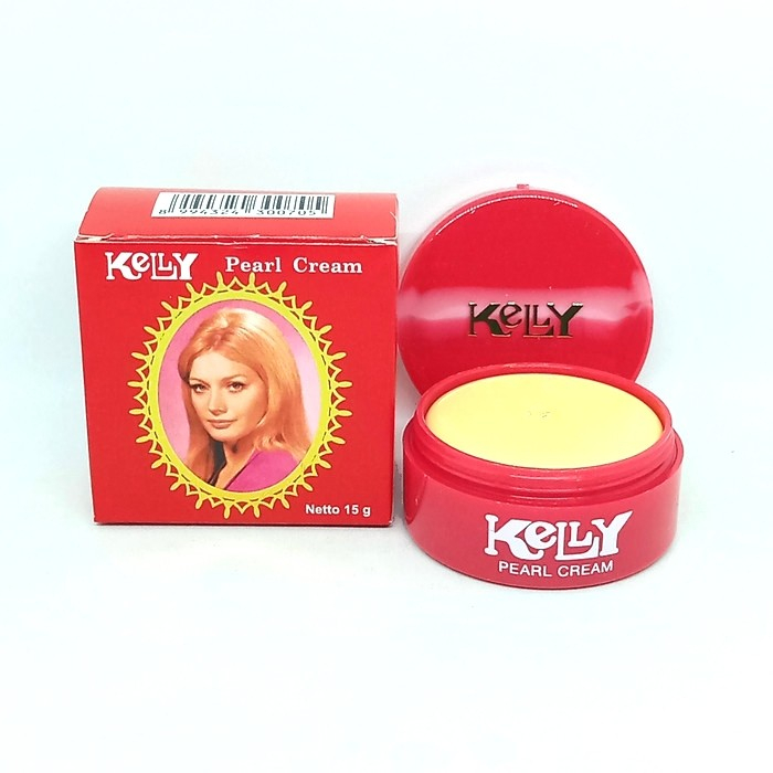 Paket Cream Kelly Pearl 15gr plus Toner Pelicin Ekstrak Lemon 60ml