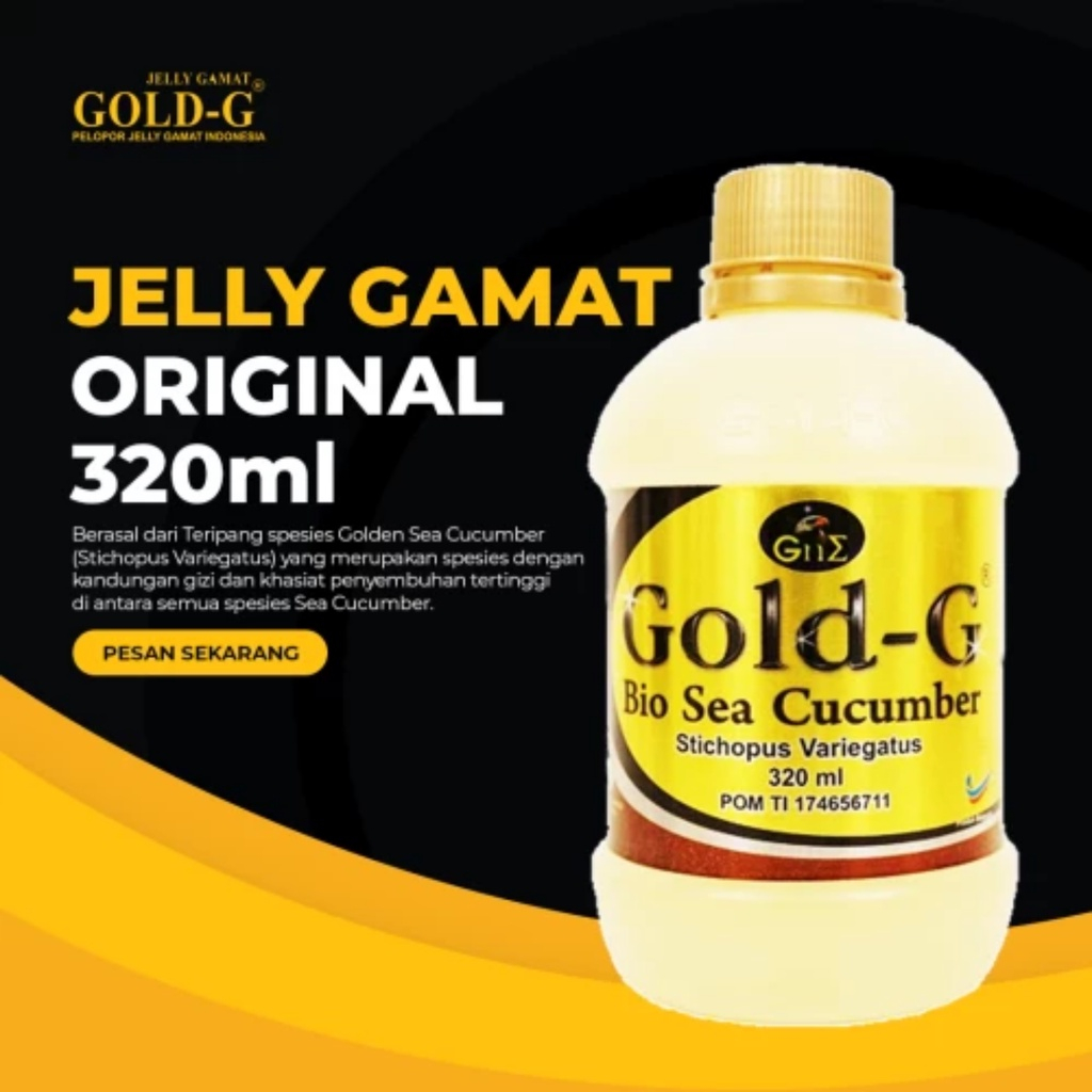 Gold G 500 ML Dan 320 ML Gamat Emas Bio Sea Cucumber Original 100%