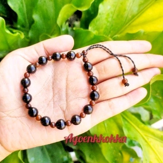 Grosir 10 pcs Gelang Angggur kombinasi motif hitam kokka kaokah