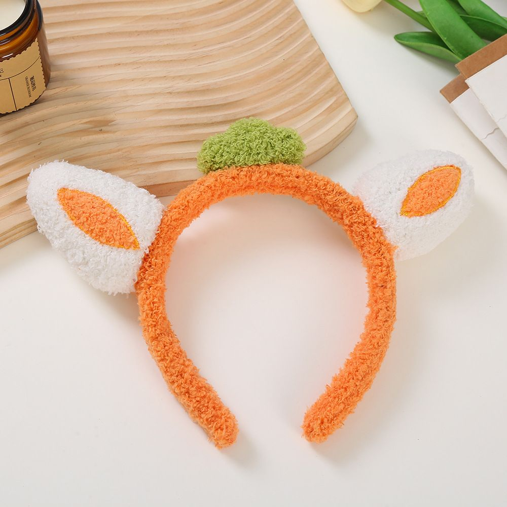 TS01-BD0074 BANDO MOTIF KELINCI ORANGE Bando anak lucu Bando korea Bando cosplay Bandana wanita fashion korea