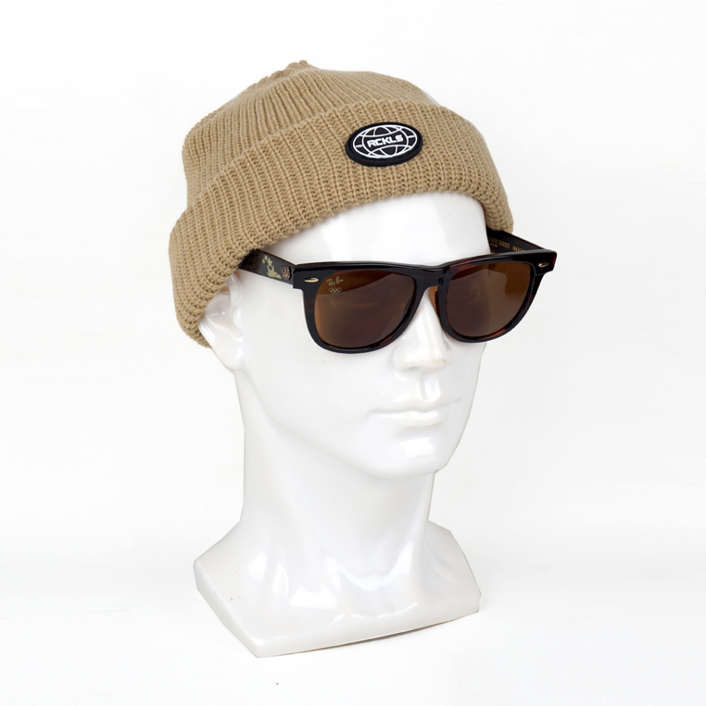 INSANELTD. Topi Kupluk Pria Wanita Rckls Globe Mocca  | Kupluk Distro | Beanie High Quality Premium