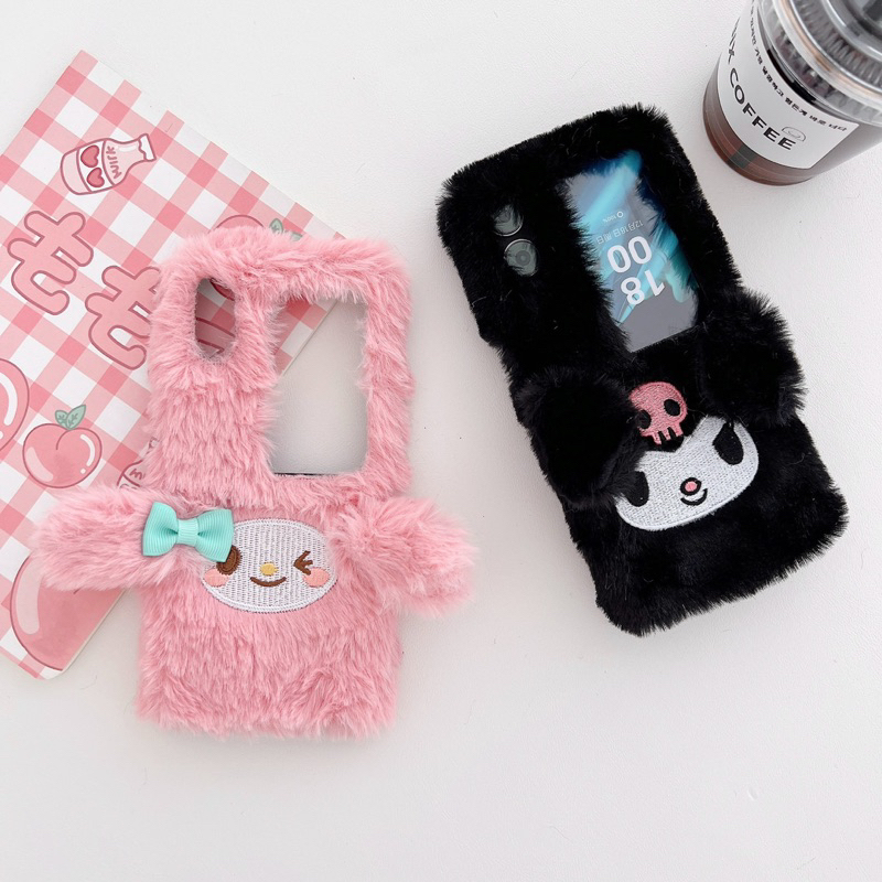 Casing Oppo Find N2 Flip Furry Case TPU [Casing Bulu Bulu Furr Halus]