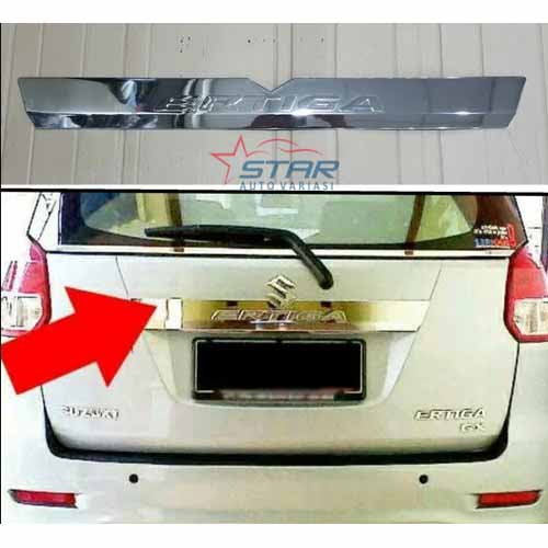 List trunklide chrome Ertiga lama.