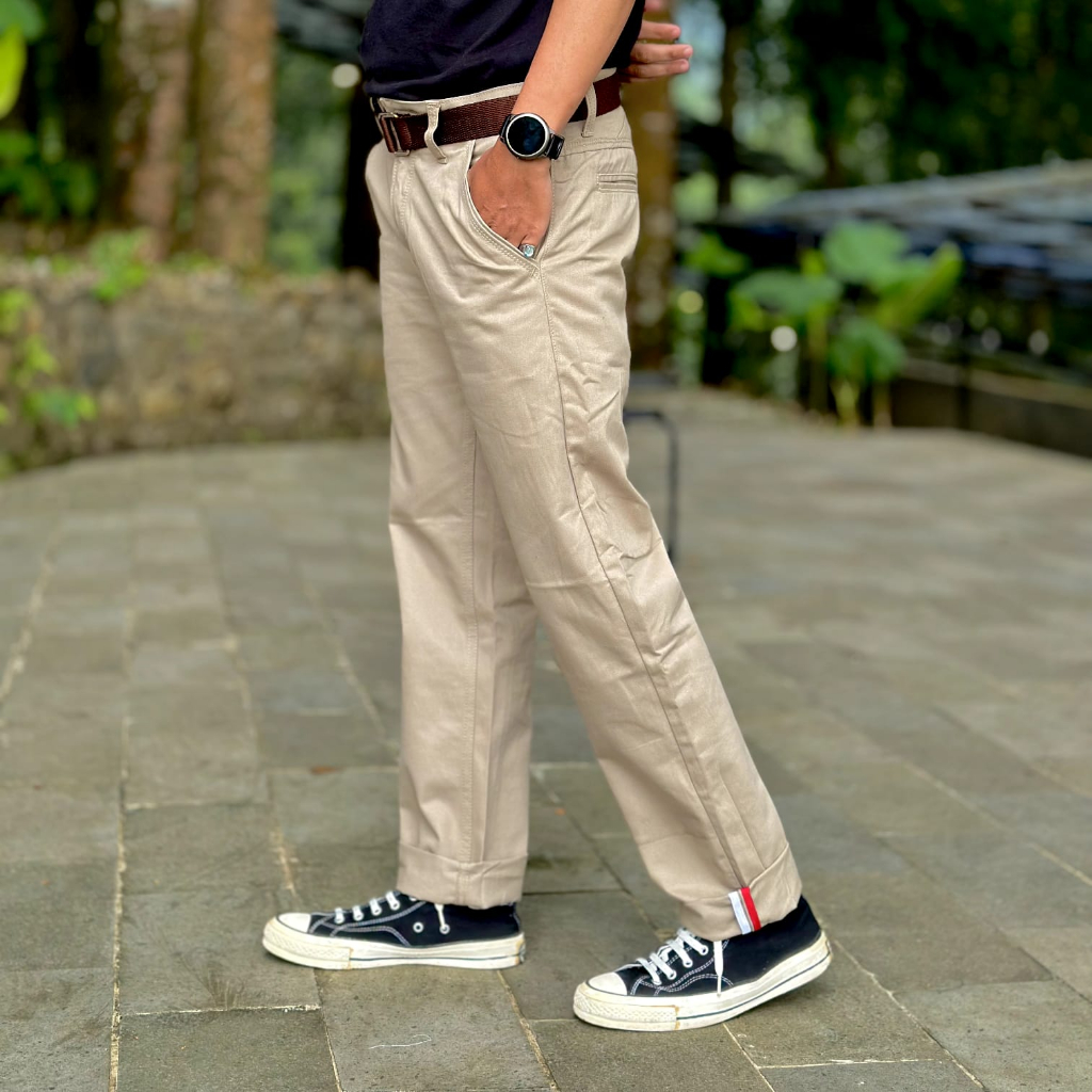 Celana Dlc063  Chinos Melar Street Kanvas Panjang Canvas Original Terbaru 2021 Cardinal Chino