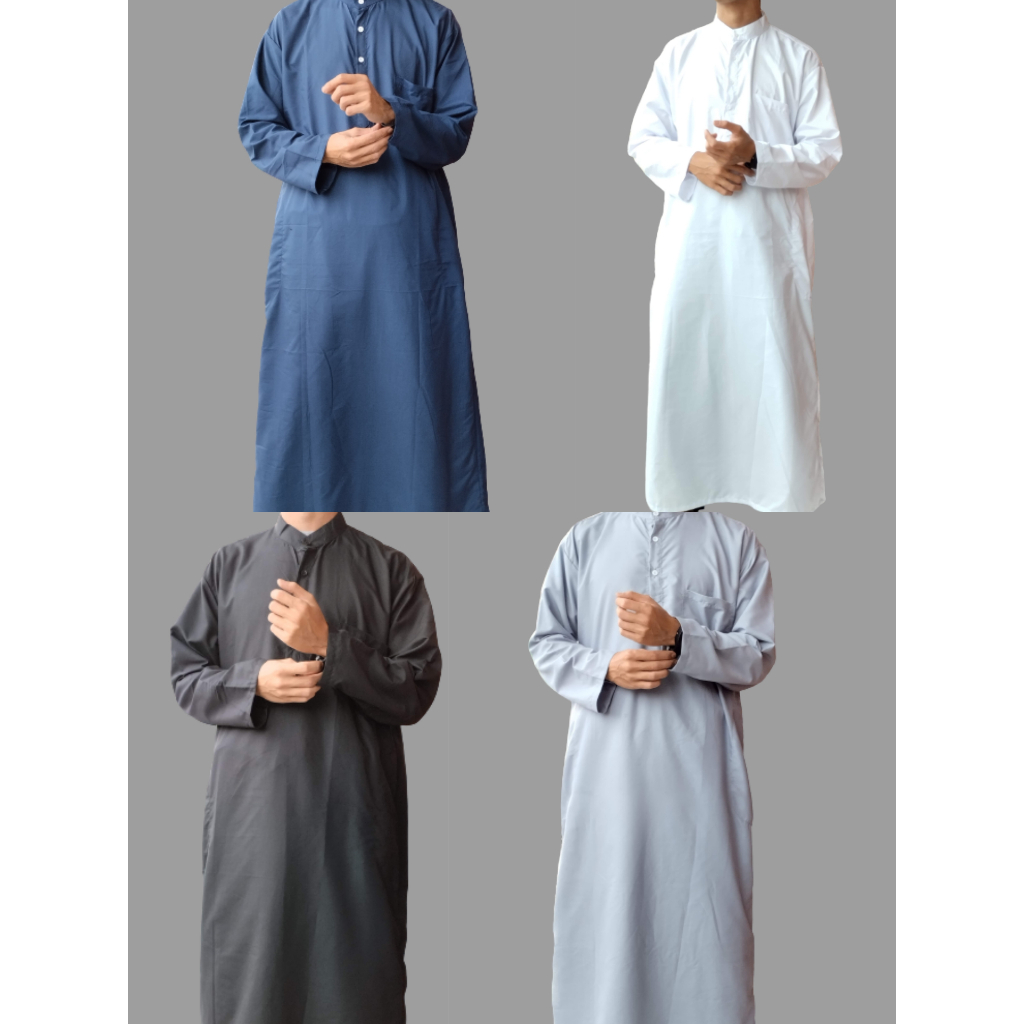 Gamis Polos Poly Dewasa Jubah Pria Dewasa Trendy