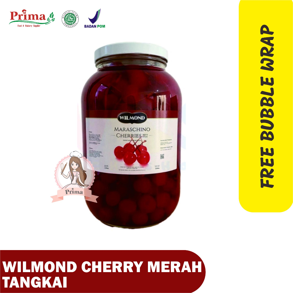 

Cherry merah tangkai - Wilmond (kemasan repack)