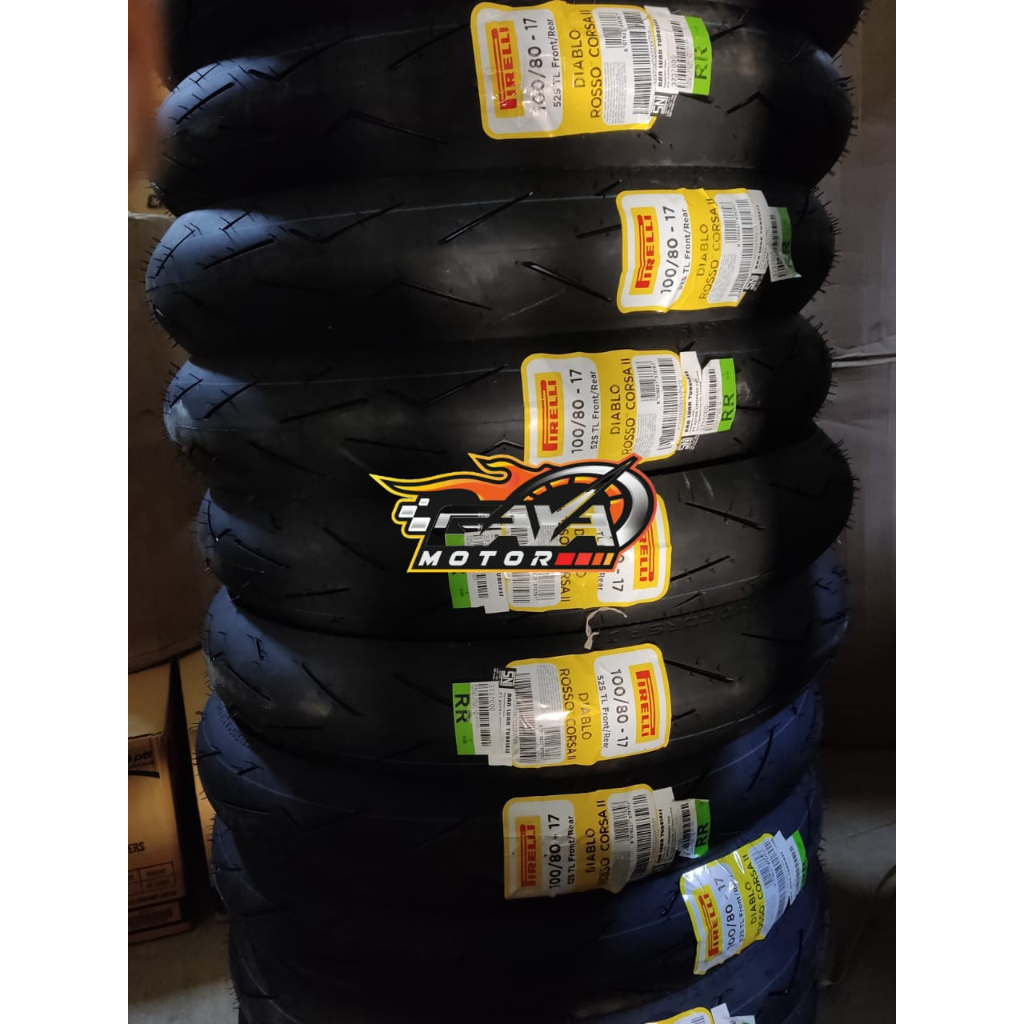 BAN PIRELLI 100/80-17 & 110/70-17 DIABLO ROSSO CORSA II