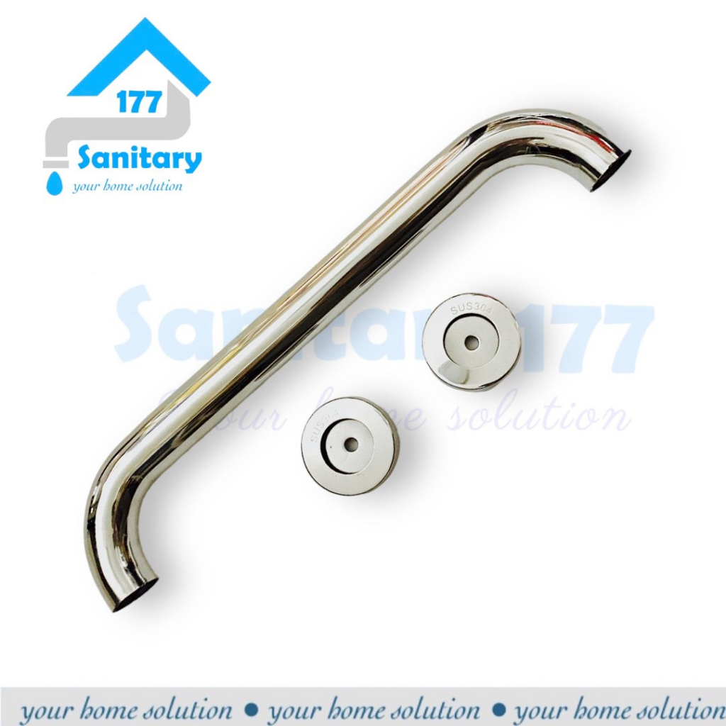 Grip bar stainless 40 cm pipa 3.2 cm- pegangan bathtub 40cm pipa 32mm disable jumbo handle gagang hendel kamar mandi grab bar /D81