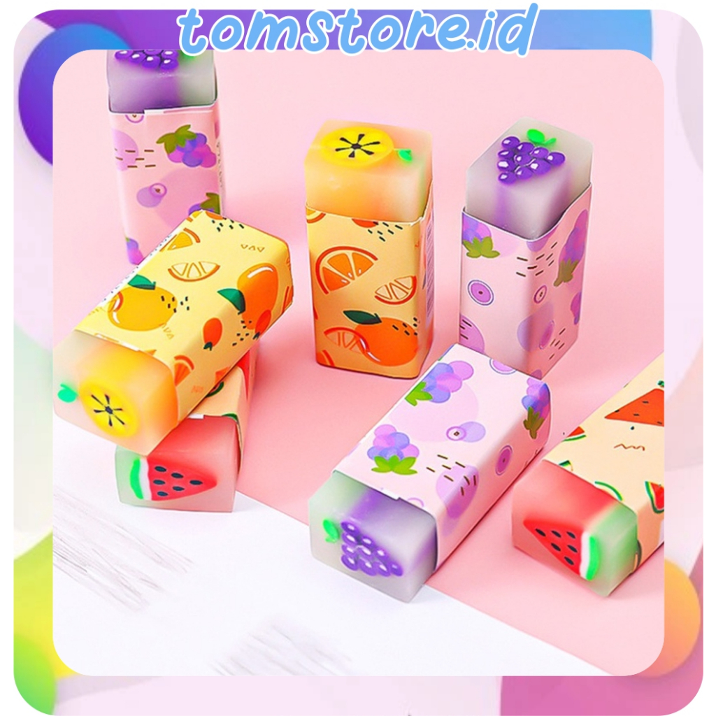

TOMSTORE.ID Penghapus Karet / Eraser / Hapusan Pensil Motif Buah 1 Pcs S068
