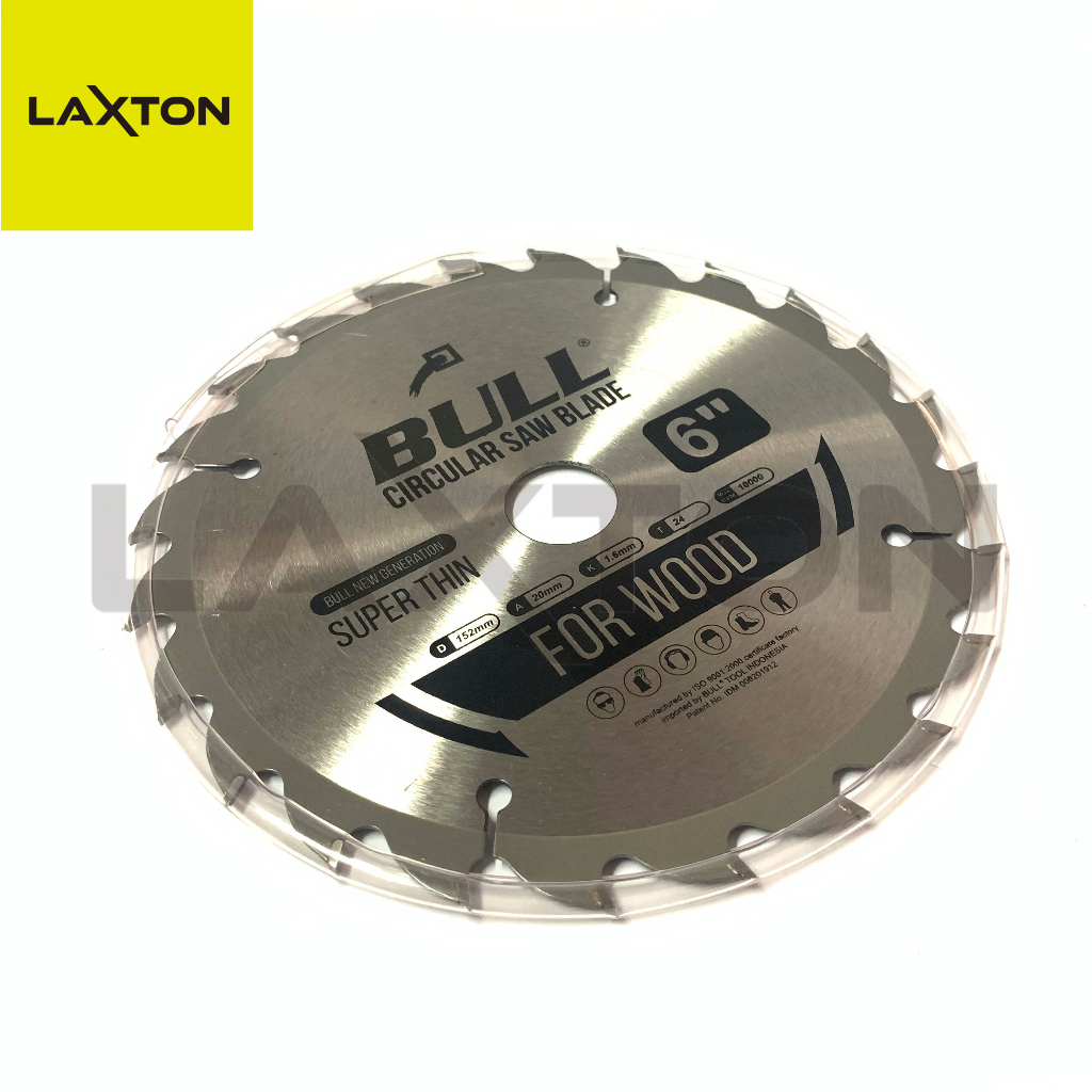 Bull Circular Saw Blade Mata Gergaji Kayu Super Thin 6&quot;