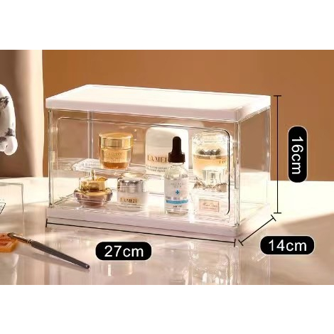 Rak Parfum Acrylic Organizer Tempat Kosmetik Tempat Parfum Serbaguna