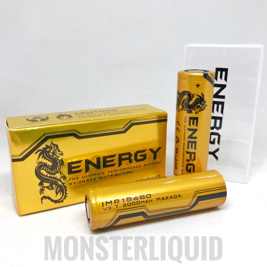 BATTERY ENERGY 18650 3000MAH 40A 3.7V BATERAI AUTHENTIC