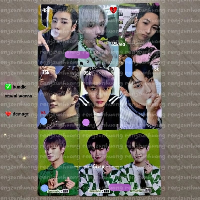 clearance photocard nct beatbox jeno renjun chenle we young jisung renjun glitch mode