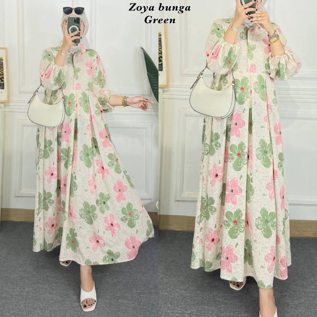 zoya bunga dress gamis premium