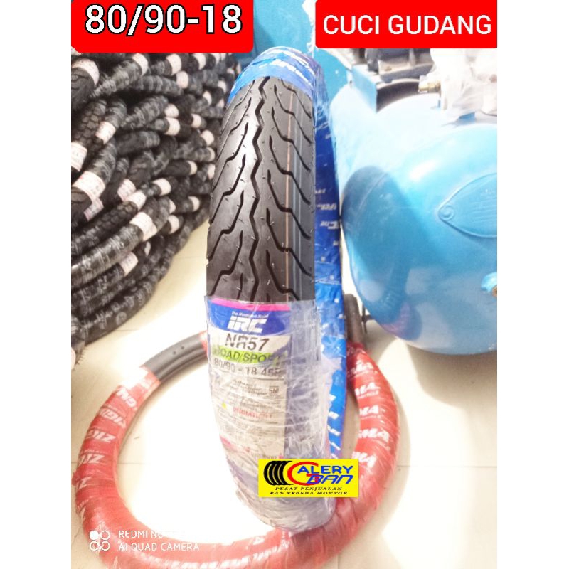 cuci gudang BAN MONTOR irc 80/90-18 ban luar rxking scorpio megapro tiger thunder ban ring 18 ban ir