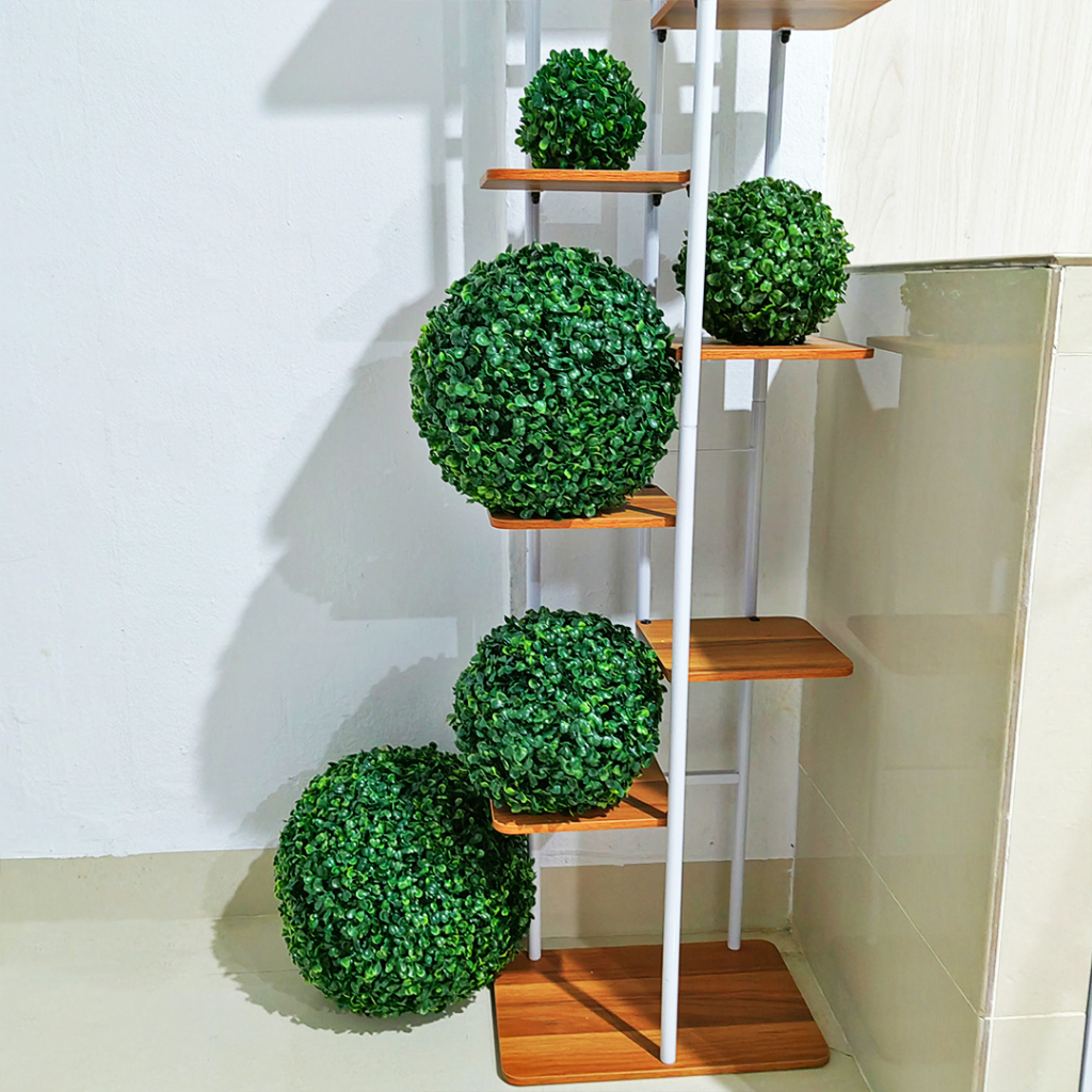 Bola Rumput Sintetis Bola Hias Bonsai Imitasi Ornamen Pajangan Dekorasi Rumah Artificial Grass Ball Satu7an PBP92