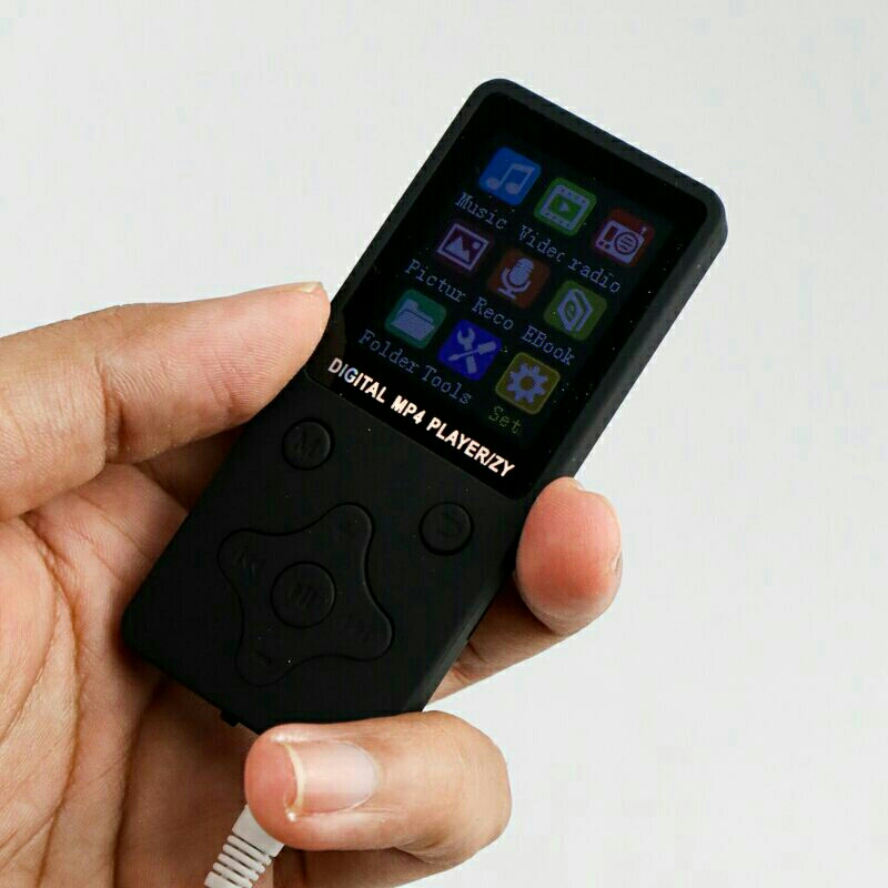 ZYZY MP4 Player Mini Mp3 Portable Music Player TF Card Slot t1 Black