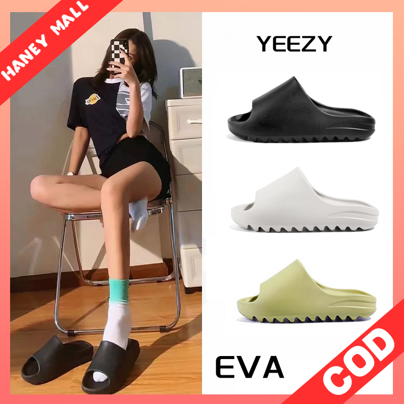 Sandal Yeezy Sandal Selop Wanita EVA Empuk Import Terbaru Sandal Slide Wanita Jelly Di Luar Ruangan Sandal Slop Wanita Karet Dewasa Size 35-40