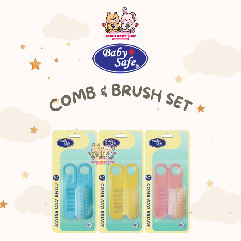 Baby Safe Brush and Comb Set BD 195 Sisir Bayi set