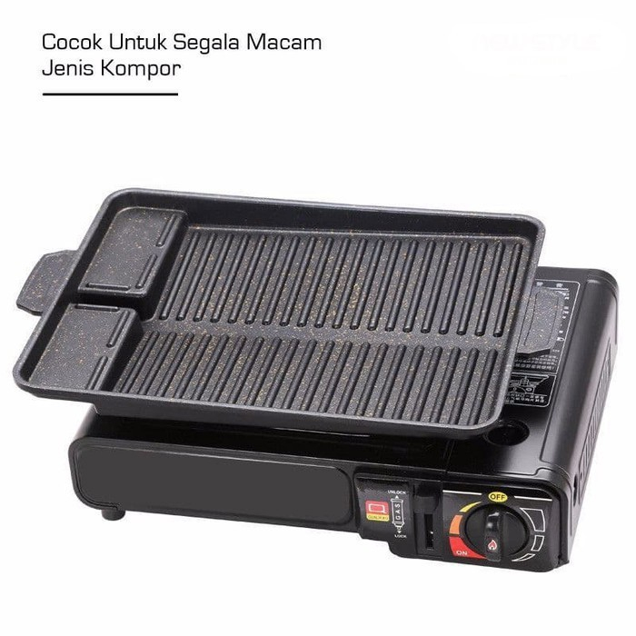 [ASS] SUGGO BBQ Square Multi Grill Pan Alat Panggang