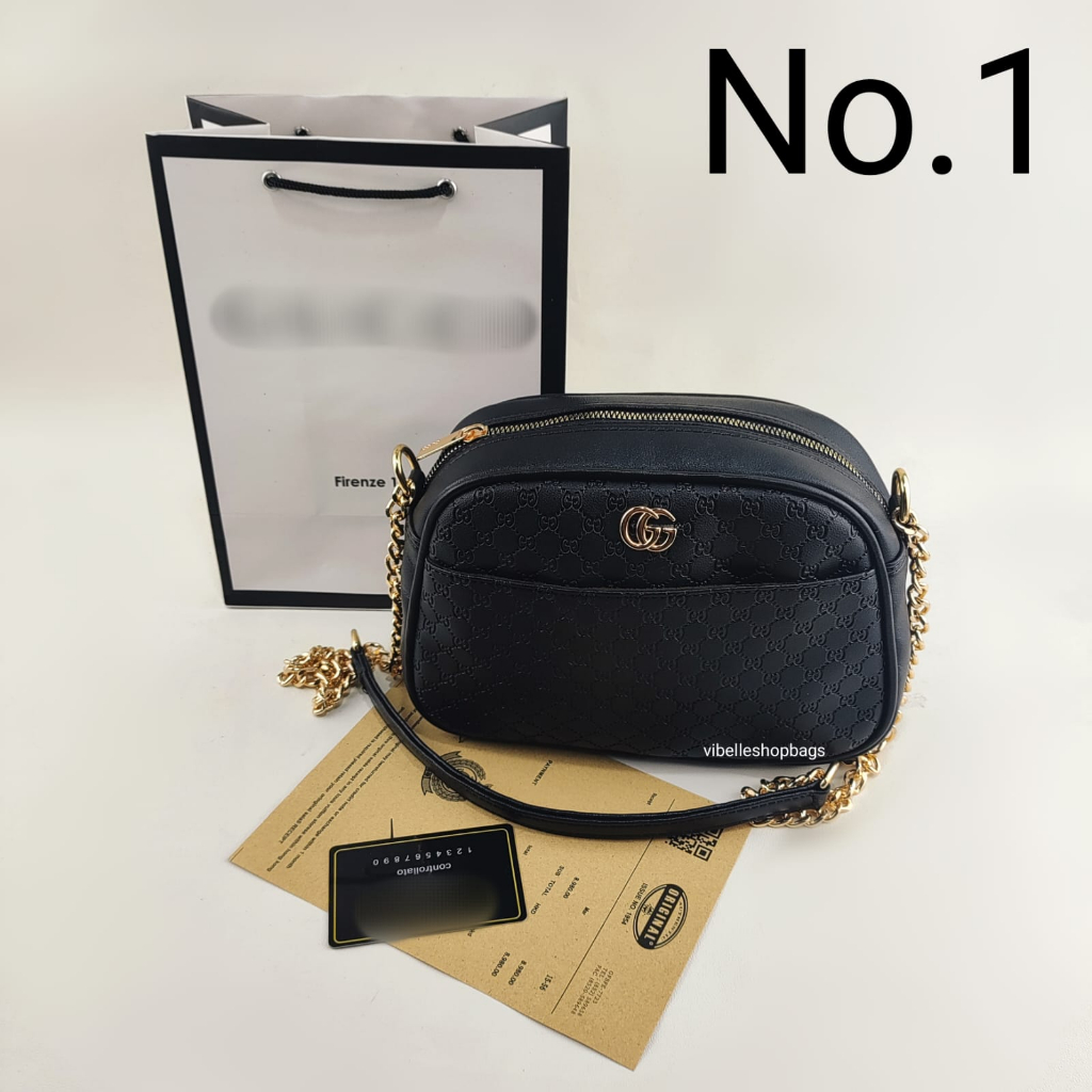 Tas Selempang Wanita mdb208 Import Oval Bulat Sling Bag Terbaru Kekinian Undangan Pesta Kondangan - Nuber Sling Bag - Tas Wanita Les Keyna Mini Satchel - Tas Selempang Cewek Import Kekinian Korea Tali Rantai - Ondelio SlingBag 0520