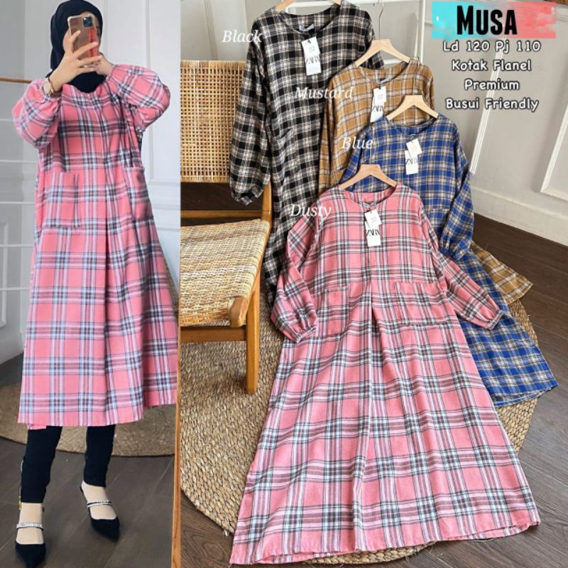 MUSA LONG TUNIK KOTAK