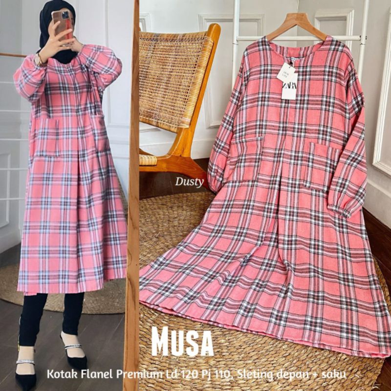 MUSA LONG TUNIK KOTAK