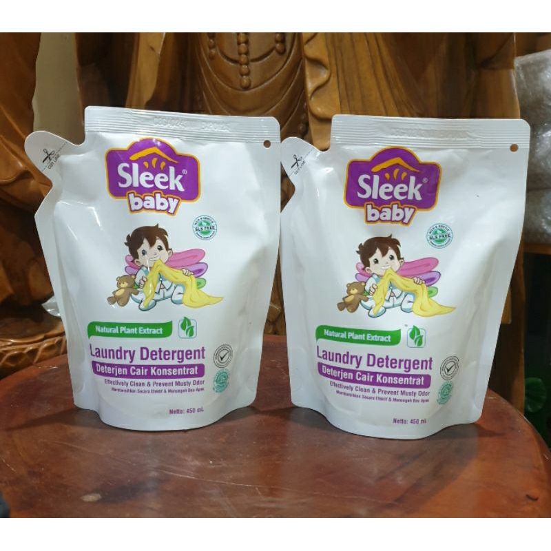 SLEEK 450 ml BABY LAUNDRY DITERGENT  PEMBERSIH PAKAIAN BAYI