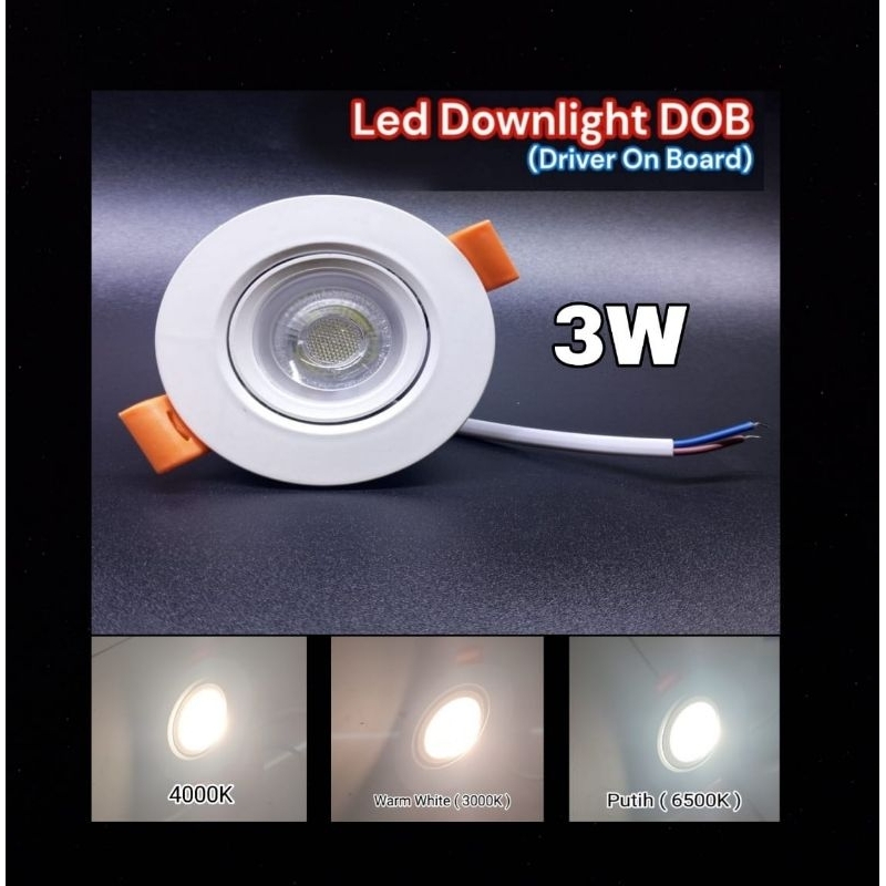 LED Downlight 3watt DOB 3W HIDEKI