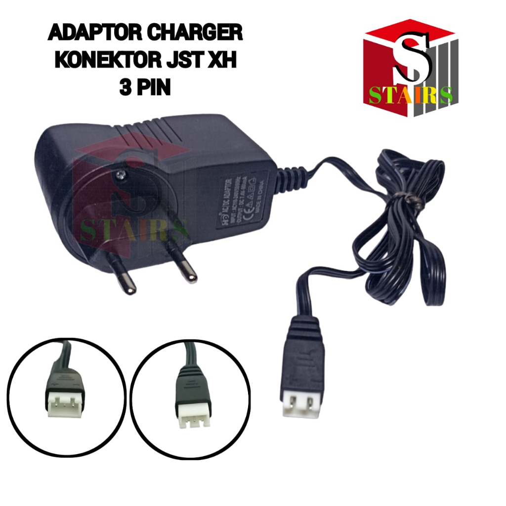 Adaptor Charger / Alat Cas / Casan / Pengisi Daya Konektor JST XH 3 PIN