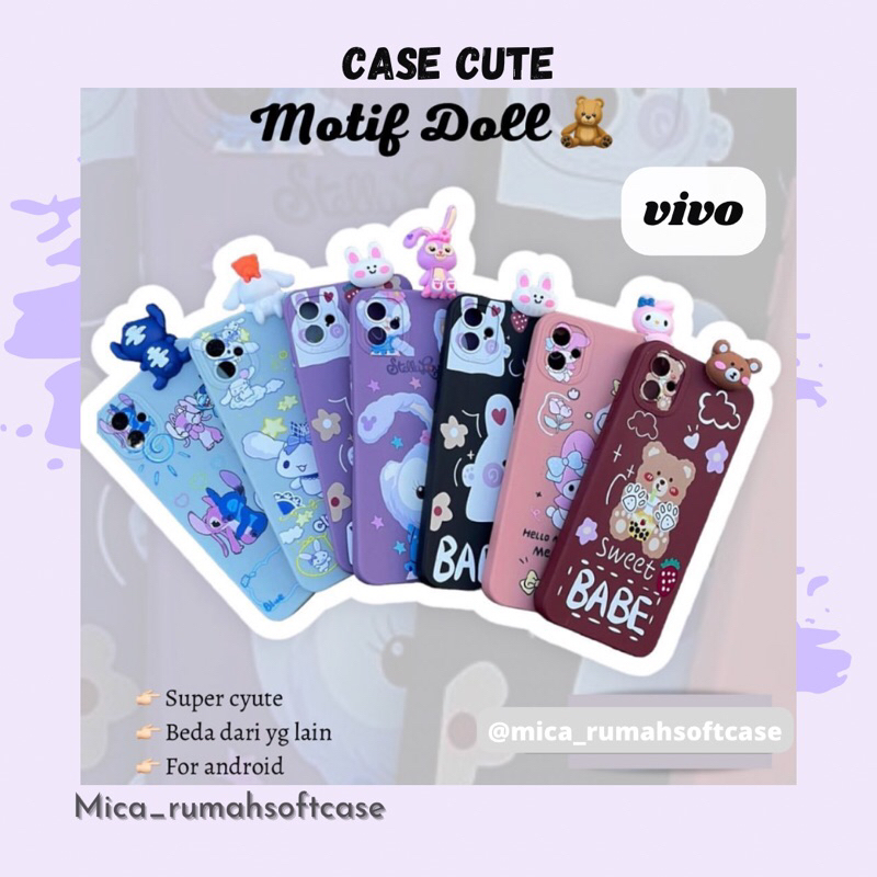 CASE CUTE DOLL FOR ANDROID VIVO Y02 Y22 Y16 Y35 Y15S