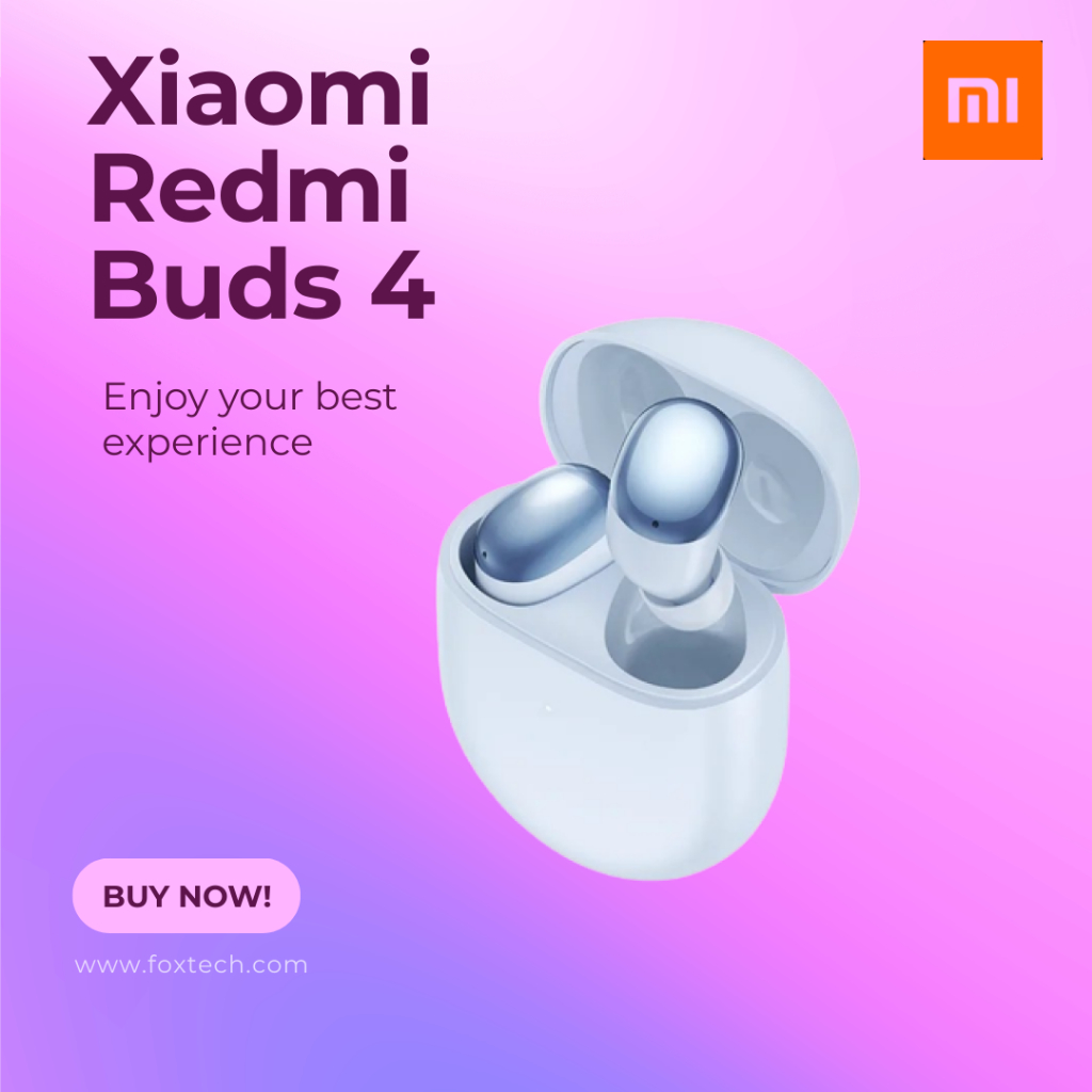 TWS Redmi-Buds 4 Mi True Headset Earphone Stereo Control sentuhan