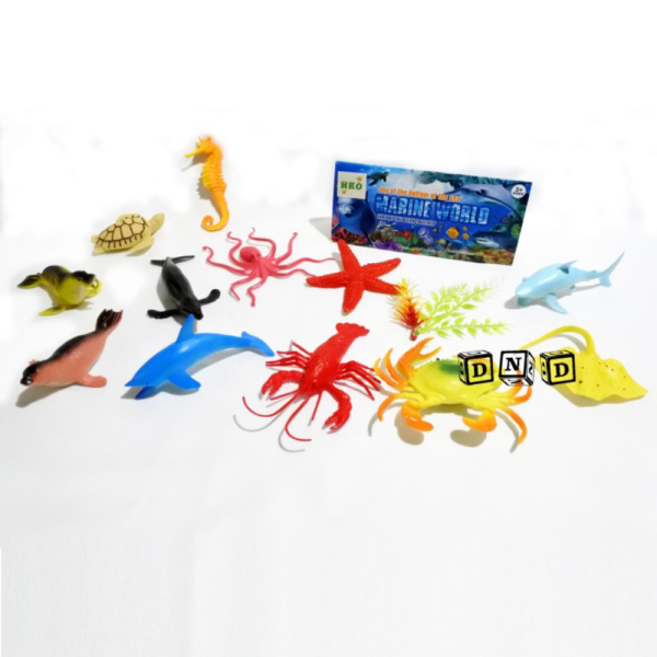 

Unik Mainan Anak Figure Binatang Laut Marine World Sea Animal Isi 13 HY-602 Limited