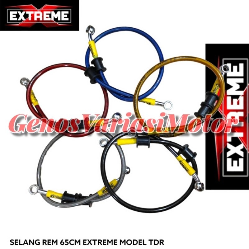 SELANG REM BELAKANG 65CM EXTREME MODEL KTC BANJO LURUS SERAT